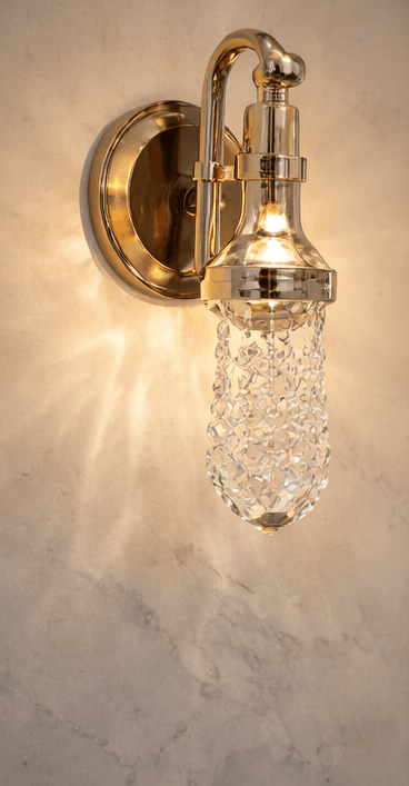 Eyeshot® Triple Color Automatic Change Creative Design Antique Shape European Wall Light Lamp for Dining Hall/Home Decore Lamp (Crystal Light is inbuilt in lamp)