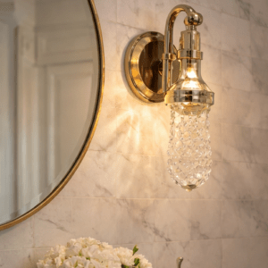 Eyeshot® Triple Color Automatic Change Creative Design Antique Shape European Wall Light Lamp for Dining Hall/Home Decore Lamp (Crystal Light is inbuilt in lamp)