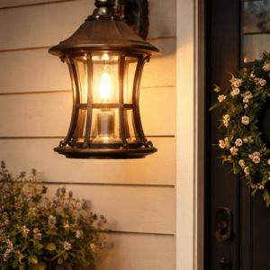 Genree Italian Style Metal and Glass Wall Light/Wall Lamp Lighting for Restaurant, Bedroom, Living Room and Home Decor, Copper Antique (Code - 0099 Wall)