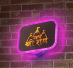 LED Night Lamp with Automatic Color Changing Light & USB Powered | Religious Home Decor | Gift for Ram Bhakt