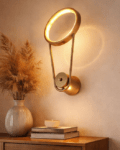 CITRA 600MM LED Gold Long Ring Wall Light - Warm White