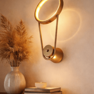 CITRA 600MM LED Gold Long Ring Wall Light - Warm White
