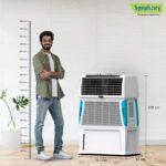 Material: Engineering Plastic Desert Symphony Touch 80 Air Cooler, 30sqmt