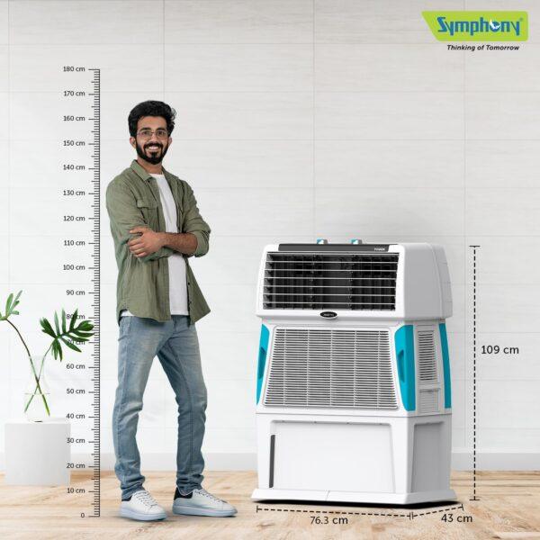 Material: Engineering Plastic Desert Symphony Touch 80 Air Cooler, 30sqmt