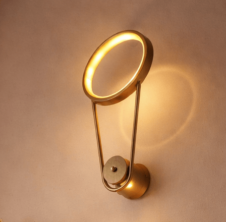 CITRA 600MM LED Gold Long Ring Wall Light - Warm White