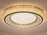 CITRA Crystal Gold 500 MM Round Ring Chandelier Ceiling Light - Warm White
