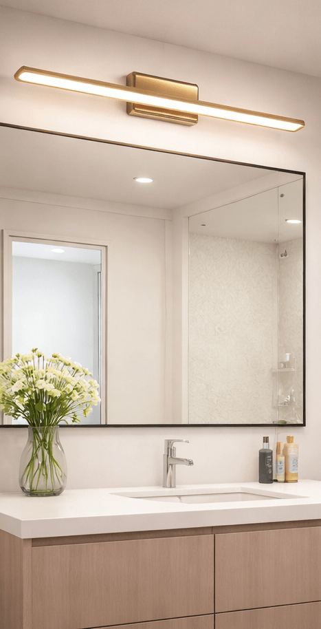 CITRA 15W Modern Brass Gold Body Adjustable LED Wall Light Mirror Vanity Picture Lamp - Warm White