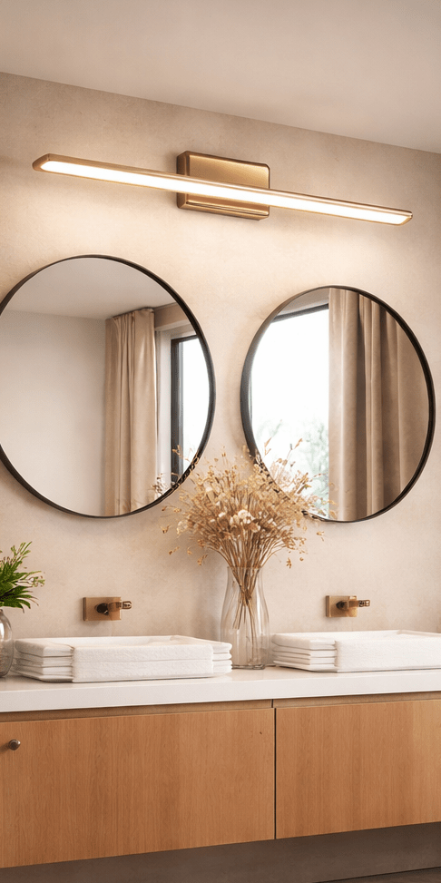 CITRA 15W Modern Brass Gold Body Adjustable LED Wall Light Mirror Vanity Picture Lamp - Warm White