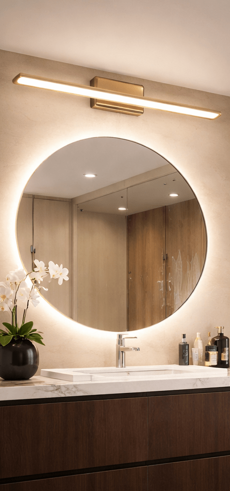 CITRA 15W Modern Brass Gold Body Adjustable LED Wall Light Mirror Vanity Picture Lamp - Warm White