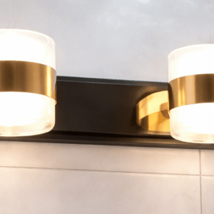 Copper Finish with Three Light Colour Change 2L Mirror LightT0005 (Bulb not Included), Small (T0005)