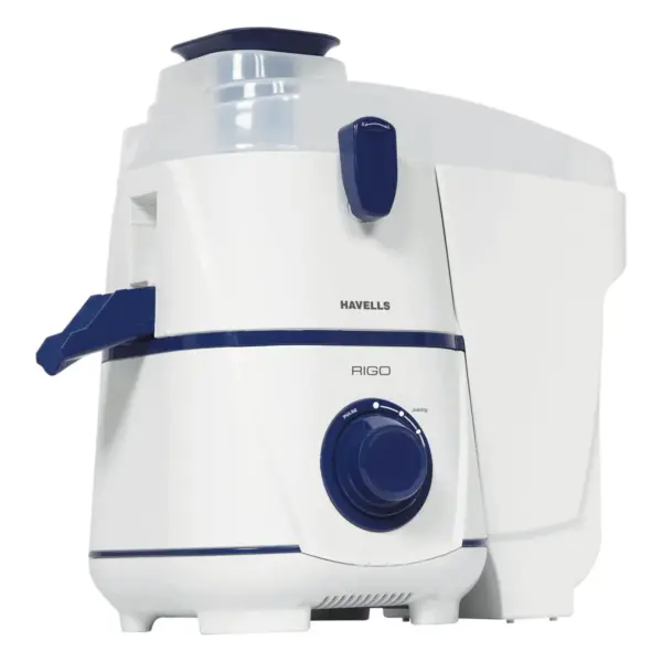 Havells RIGO Juicer Mixer Grinder, 500W, 3 Jars (White, Dark Blue)