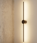 Light – Modern Minimalist Black Aluminum Linear Wall Sconce | Vertical & Horizontal Mount | Warm White Wall Lamp for Living Room, Bedroom, Bathroom, Hallway & Office Decor