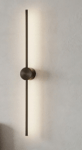 Light – Modern Minimalist Black Aluminum Linear Wall Sconce | Vertical & Horizontal Mount | Warm White Wall Lamp for Living Room, Bedroom, Bathroom, Hallway & Office Decor