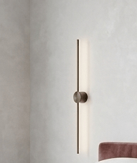 Light – Modern Minimalist Black Aluminum Linear Wall Sconce | Vertical & Horizontal Mount | Warm White Wall Lamp for Living Room, Bedroom, Bathroom, Hallway & Office Decor