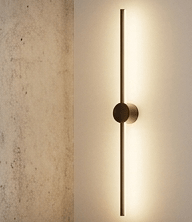 Light – Modern Minimalist Black Aluminum Linear Wall Sconce | Vertical & Horizontal Mount | Warm White Wall Lamp for Living Room, Bedroom, Bathroom, Hallway & Office Decor