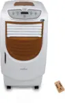 Havells Fresco-i 24L Personal Air Cooler for home | Powerful Air Delivery | High Density Honeycomb Pads | Auto Drain, Humidity Control, Dust Filter Net, Overload Protection | Heavy Duty (White/Brown)
