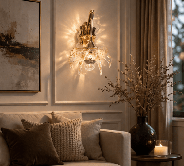 Led Wall Light and Led Wall Lamp for- Home Wall, Kitchen, Wall Sconces Light, Bedside, Bedroom, Living Room, Office, Indoor, Diwali Wall Lighting (Yellow)