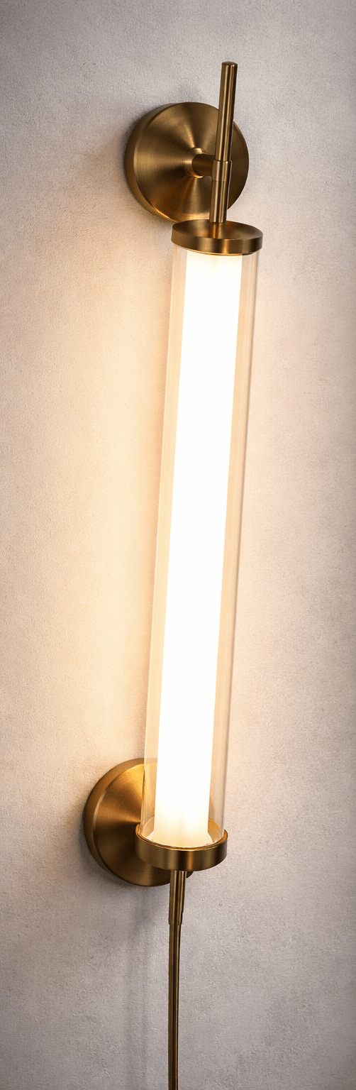 Round Acrylic Luxurious LED Wall Light for Mirror, Wash Basin, Bedroom, Hotel Passage, Living Room | Soft & Bright White LED Lighting - 1 Pack (25mm Wall Light, Pack of 1)